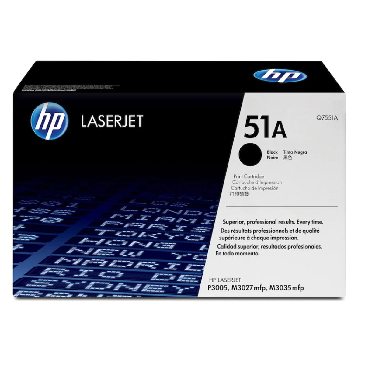 HP Q7551A (51A) Black Original Toner Cartridge - Cartouches Certifiées