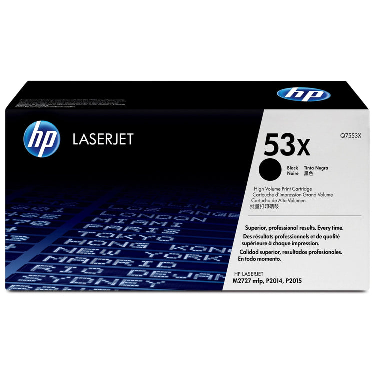 HP Q7553X (53X) Black Original Toner Cartridge - Cartouches Certifiées