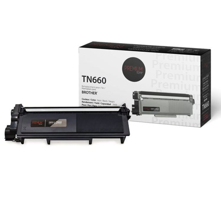 Compatible BROTHER TN-660 Black Toner Cartridge Premium Quality - Cartouches Certifiées