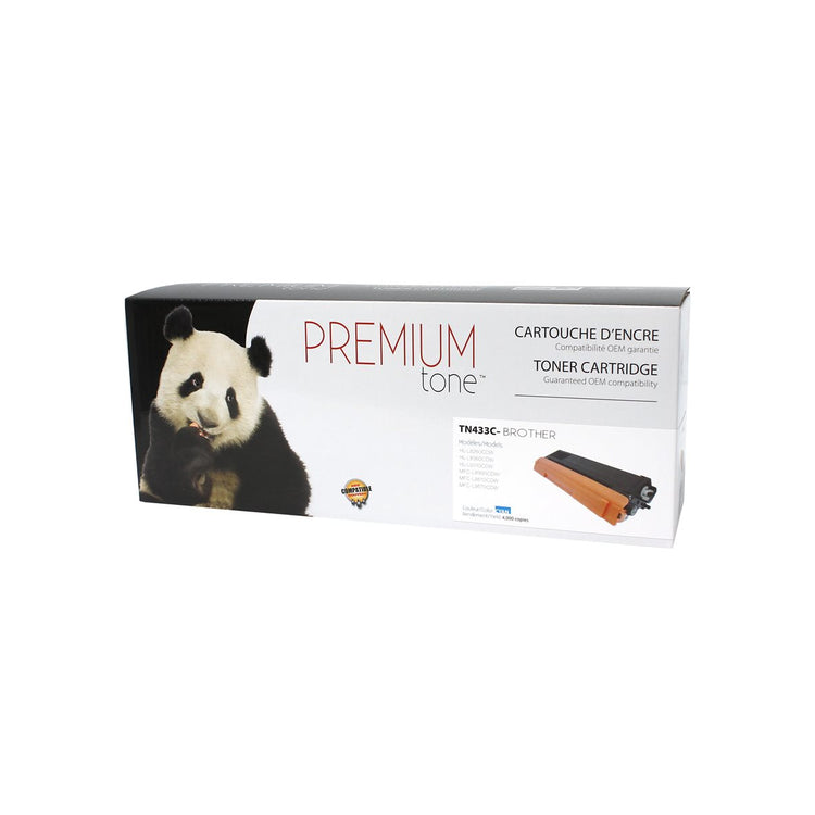 Compatible BROTHER TN-433C Cyan Toner Cartridge Premium Quality - Cartouches Certifiées