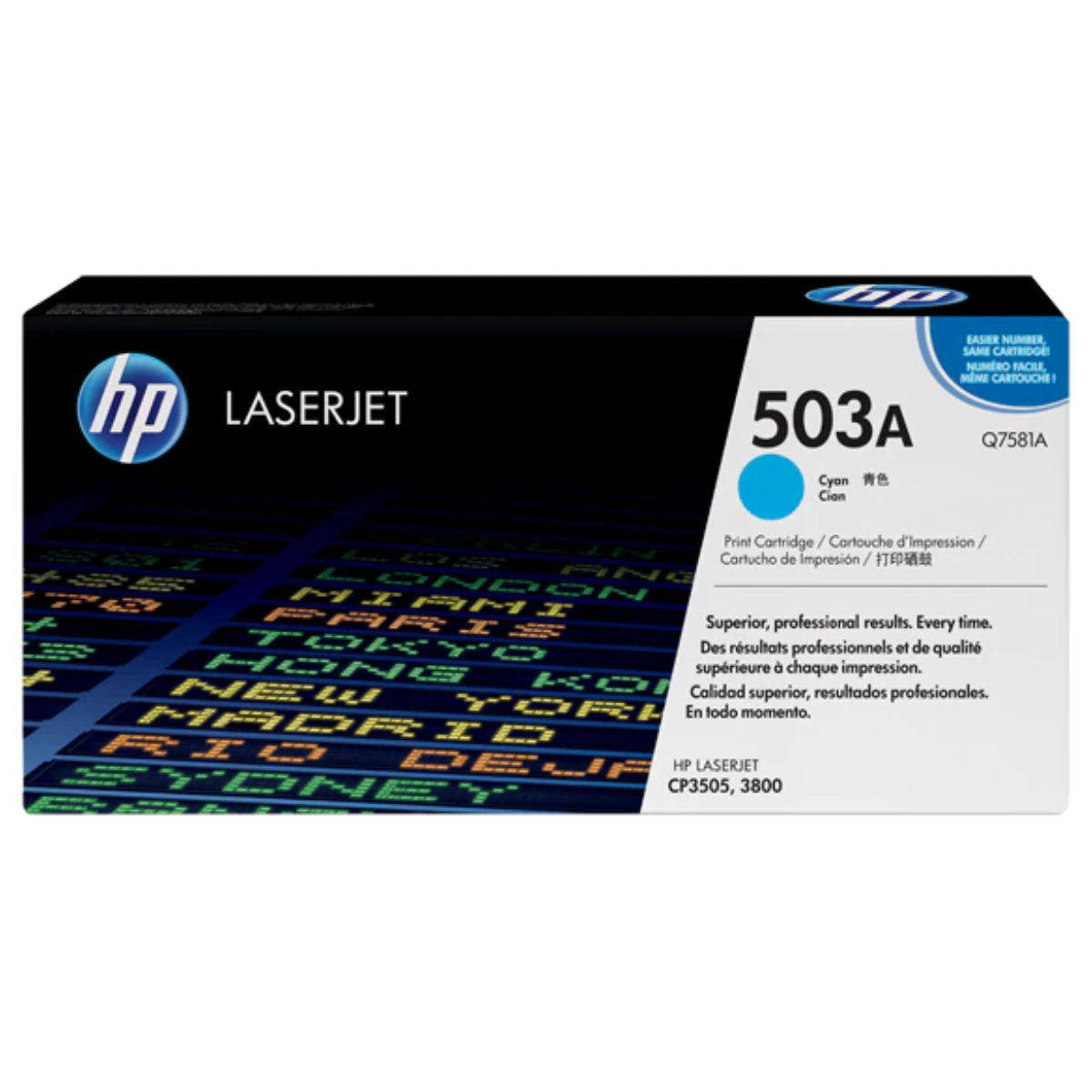 HP Q7581A (503A) Cyan Original Toner Cartridge - Cartouches Certifiées