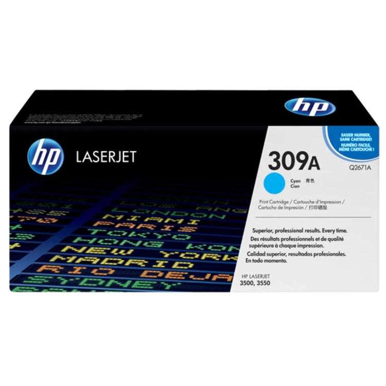 HP Q2671A (309A) Cyan Original Toner Cartridge - Cartouches Certifiées