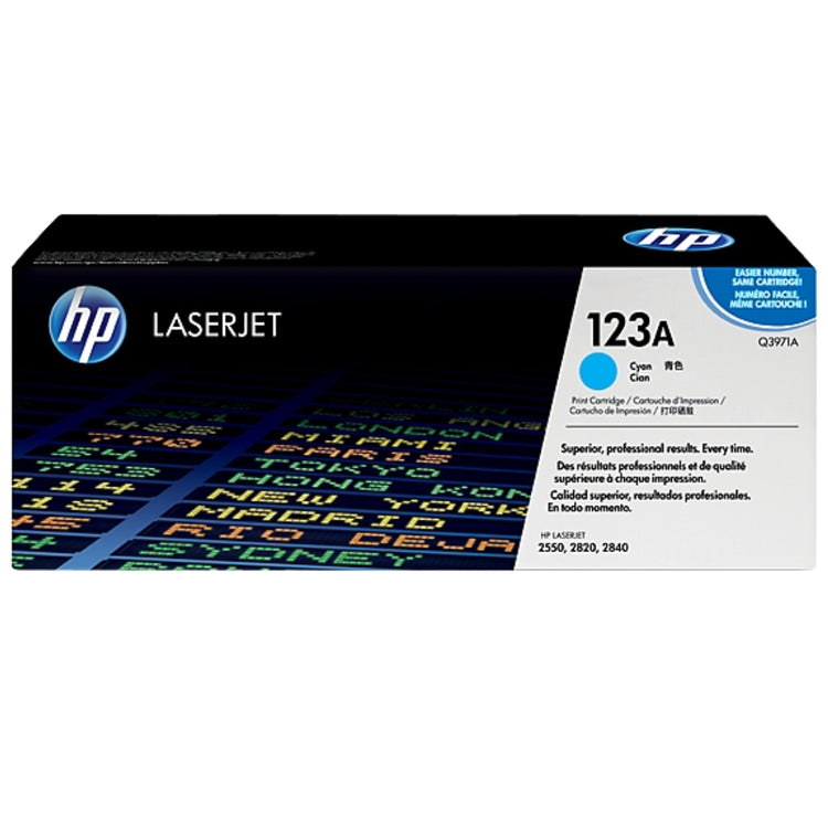 HP Q3971A (123A) Cyan Original Toner Cartridge - Cartouches Certifiées
