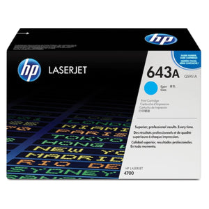 HP Q5951A (643A) Cyan Original Toner Cartridge - Cartouches Certifiées