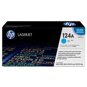 HP Q6001A (124A) Cyan Original Toner Cartridge - Cartouches Certifiées
