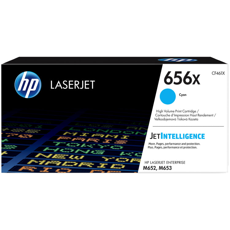 HP CF461X (656X) Cyan Original Toner Cartridge - Cartouches Certifiées