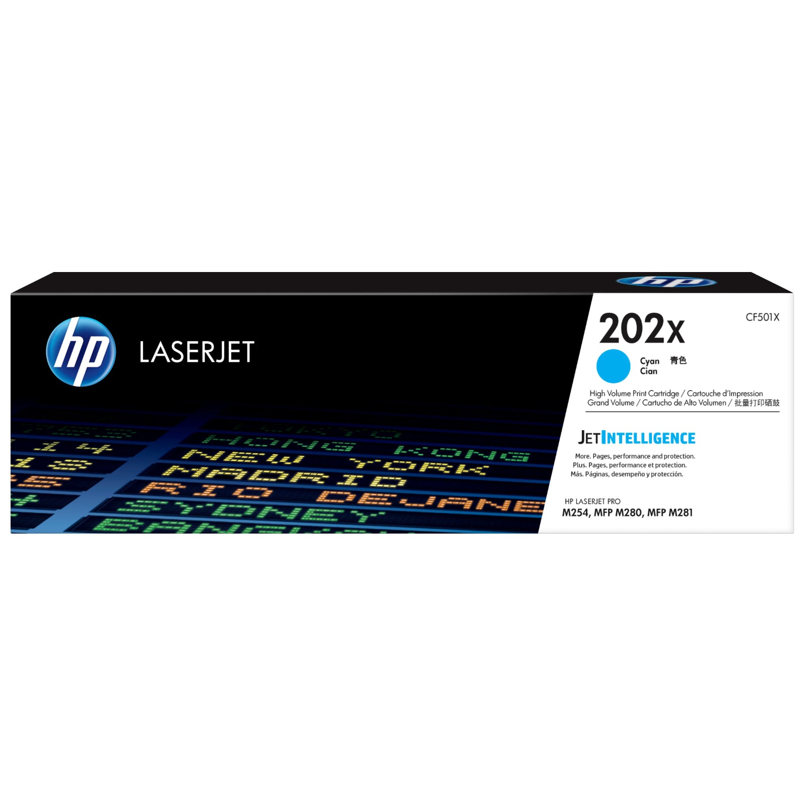 HP CF501X (202X) Cyan Original Toner Cartridge - Cartouches Certifiées