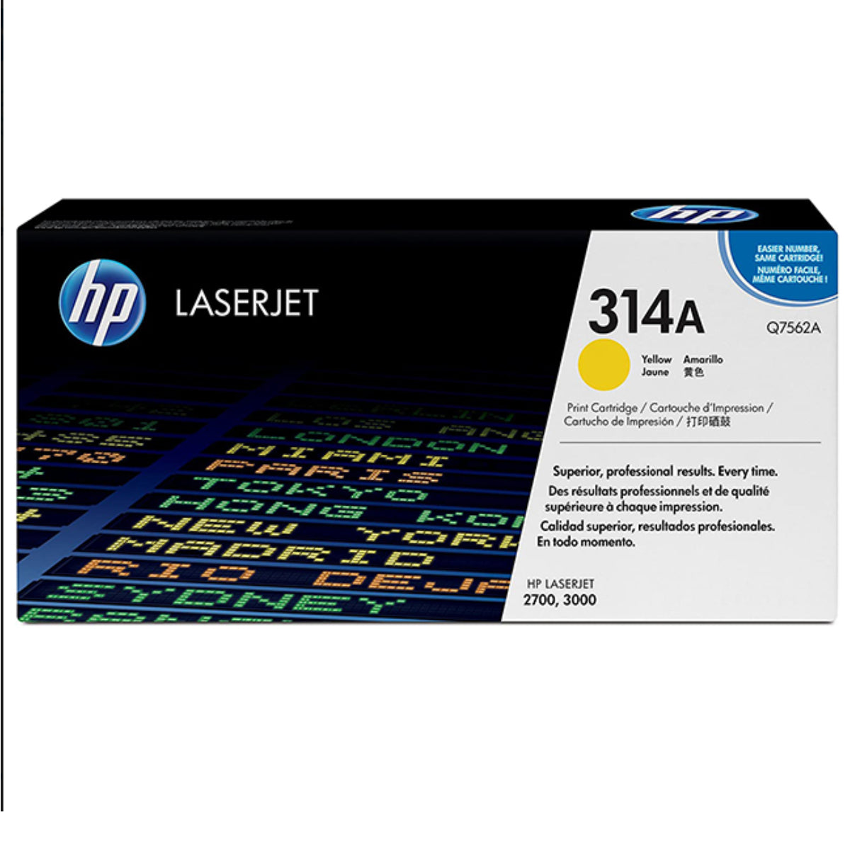 HP Q7562A (314A) Yellow Original Toner Cartridge - Cartouches Certifiées