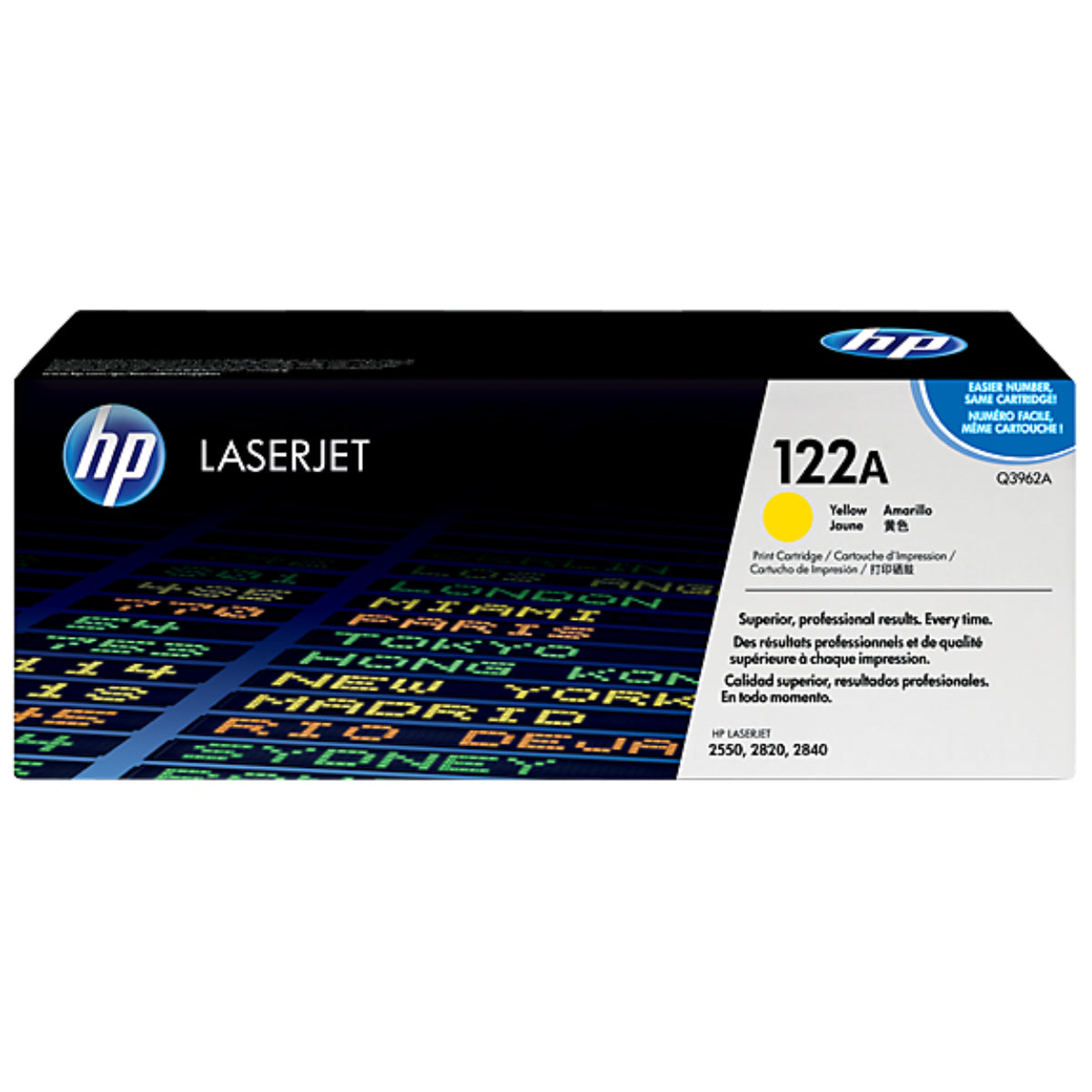 HP Q3962A (122A) Yellow Original Toner Cartridge - Cartouches Certifiées