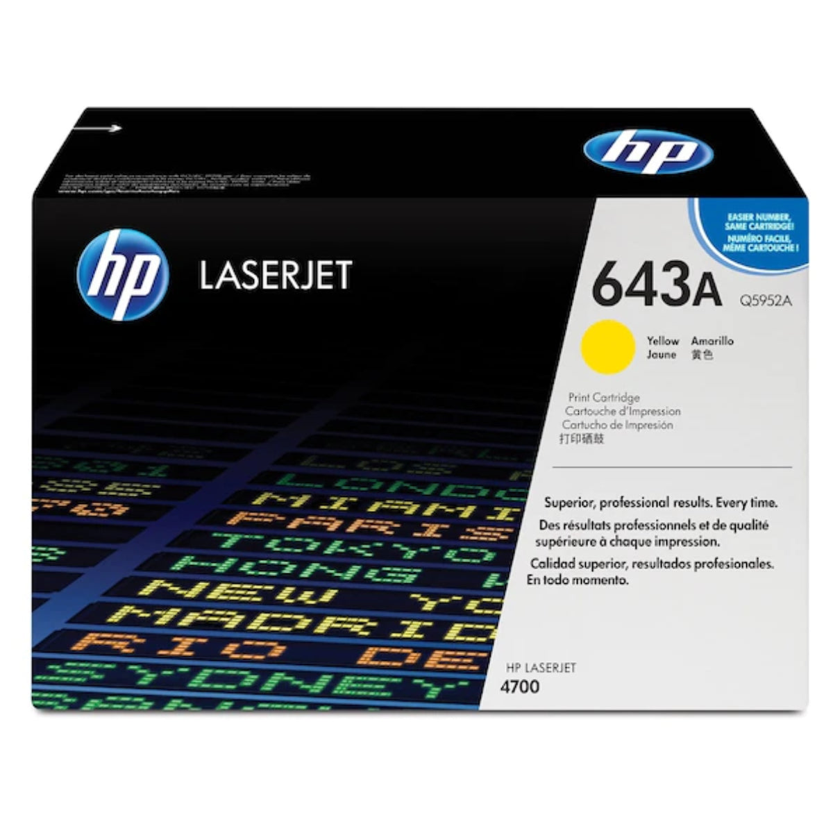 HP Q5952A (643A) Yellow Original Toner Cartridge - Cartouches Certifiées