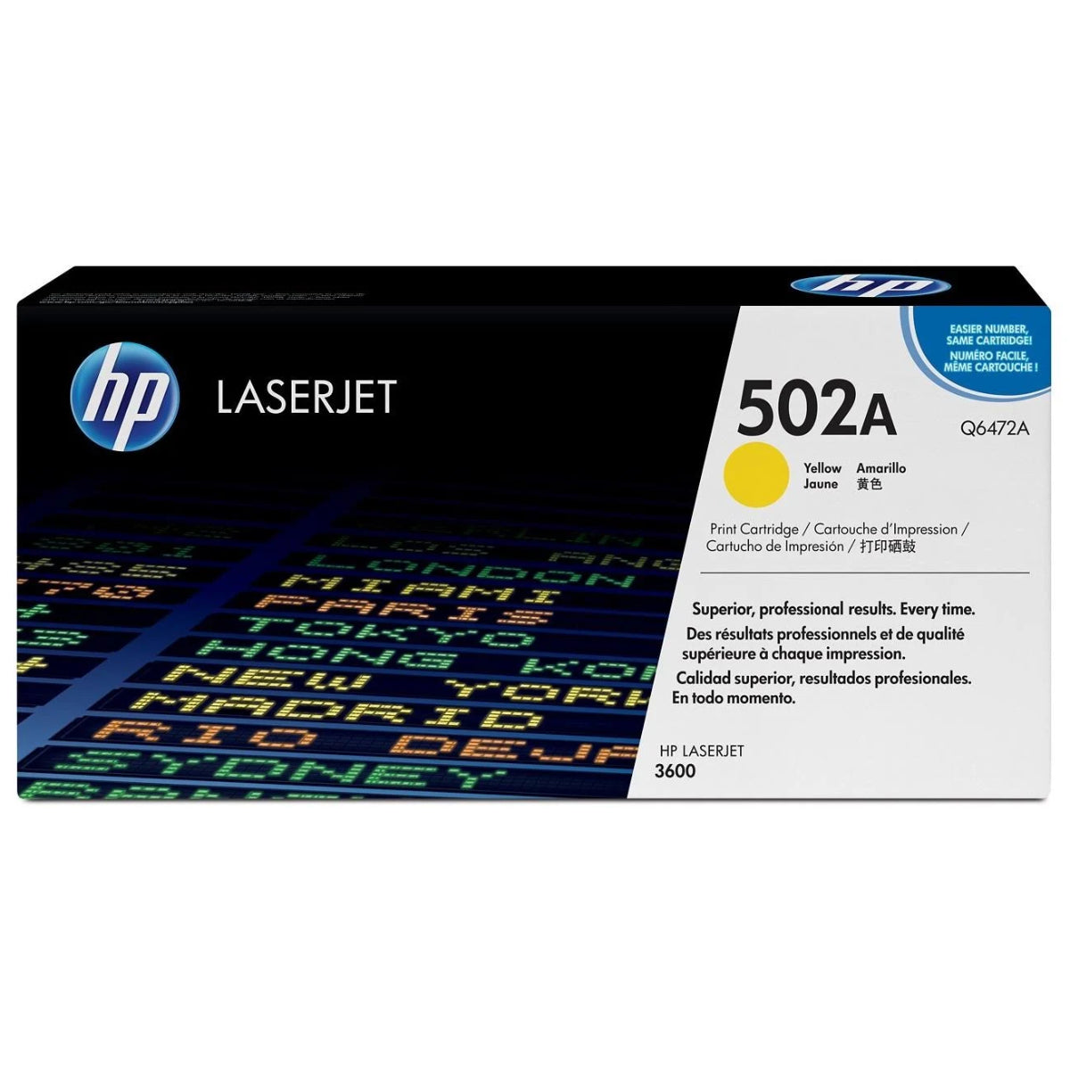HP Q6472A (502A) Yellow Original Toner Cartridge - Cartouches Certifiées