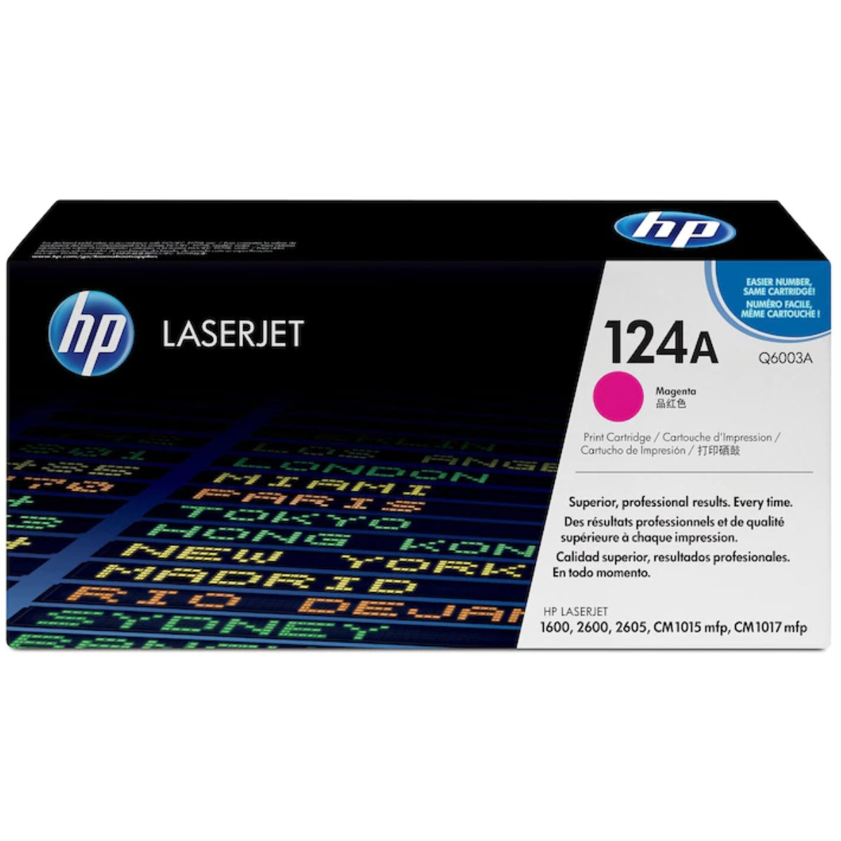 HP Q6003A (124A) Magenta Original Toner Cartridge - Cartouches Certifiées