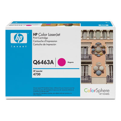 HP Q6463A (644A) Magenta Original Toner Cartridge - Cartouches Certifiées