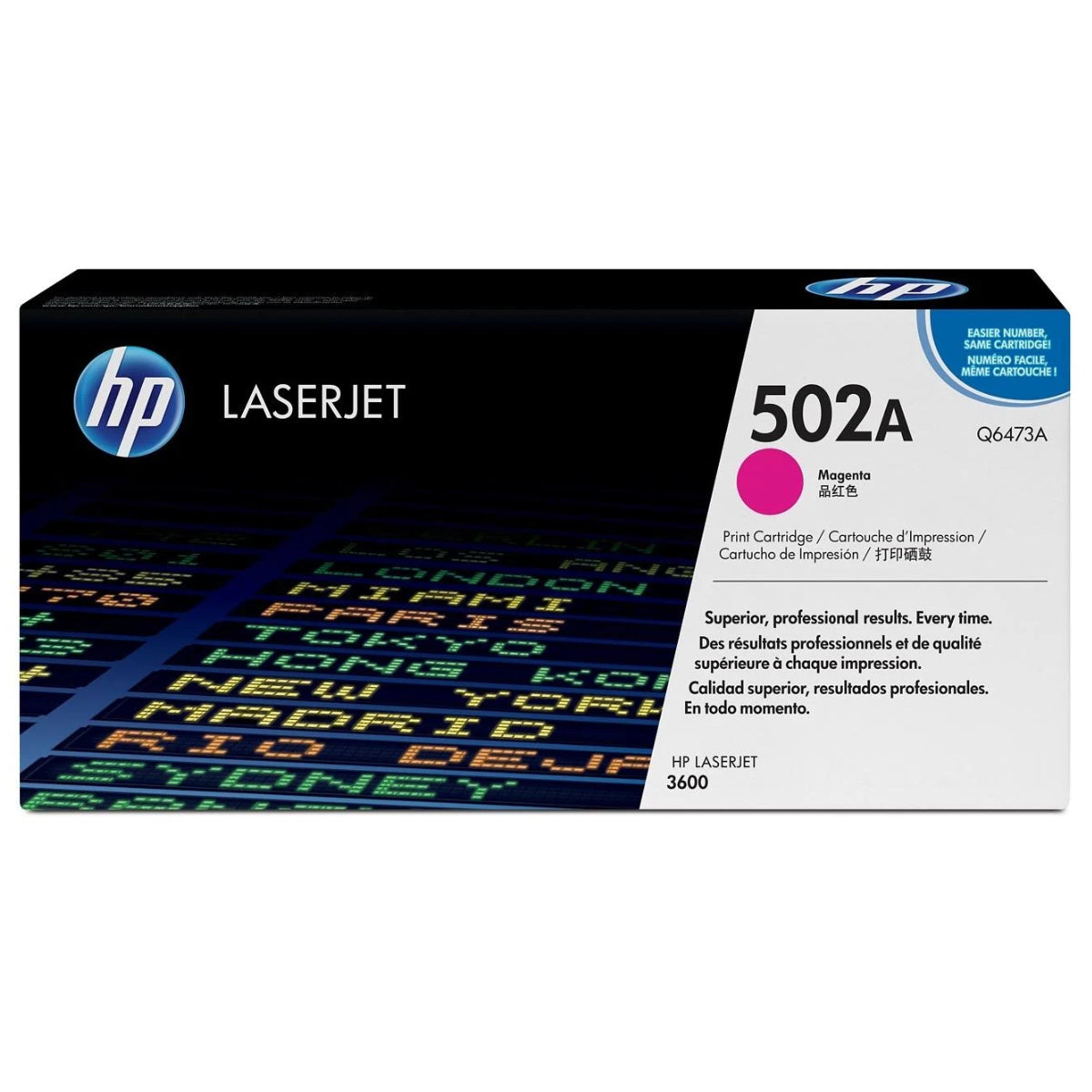 HP Q6473A (502A) Magenta Original Toner Cartridge - Cartouches Certifiées