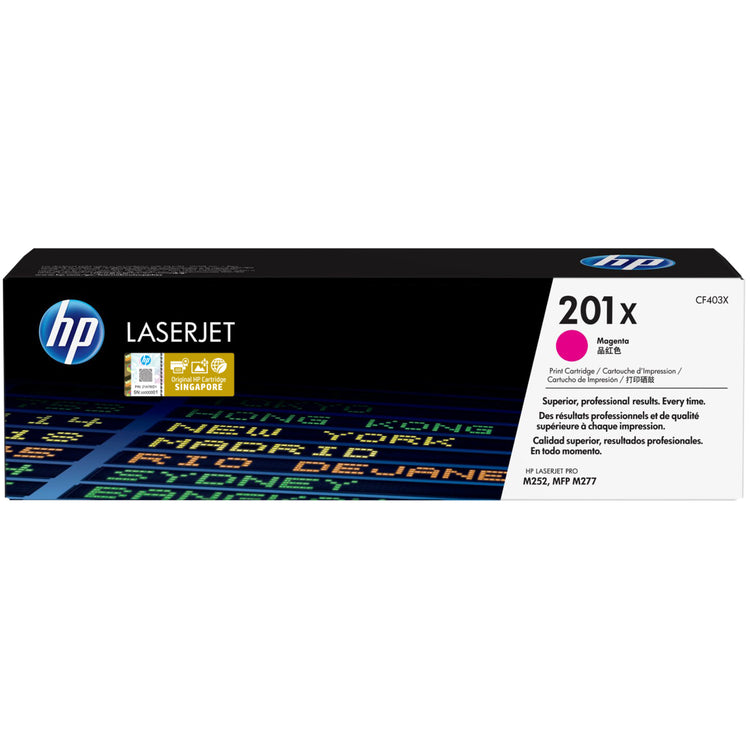 HP CF403X (201X) Magenta Original Toner Cartridge - Cartouches Certifiées