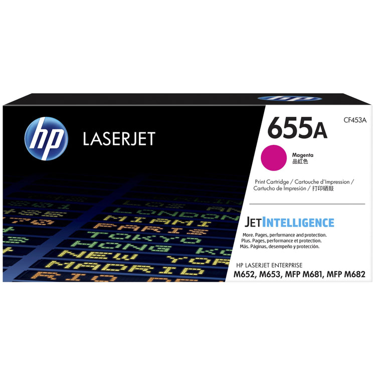 HP CF453A (655A) Magenta Original Toner Cartridge - Cartouches Certifiées