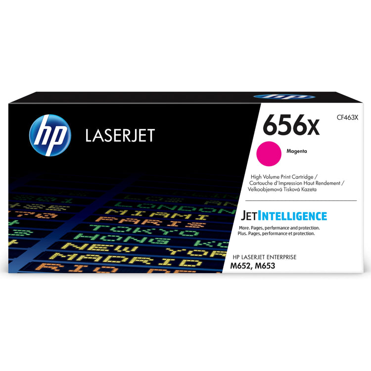HP CF463X (656X) Magenta Original Toner Cartridge - Cartouches Certifiées