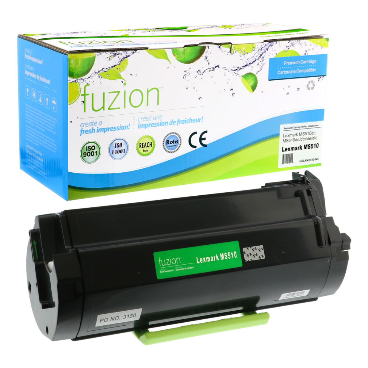 Compatible LEXMARK 50F1U00 Black Toner Cartridge Premium Quality - Cartouches Certifiées
