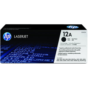 HP Q2612A (12A) Black Original Toner Cartridge - Cartouches Certifiées