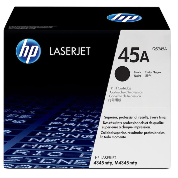 HP Q5945A (45A) Black Original Toner Cartridge - Cartouches Certifiées