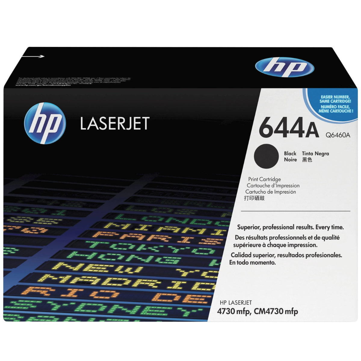 HP Q6460A (644A) Black Original Toner Cartridge - Cartouches Certifiées