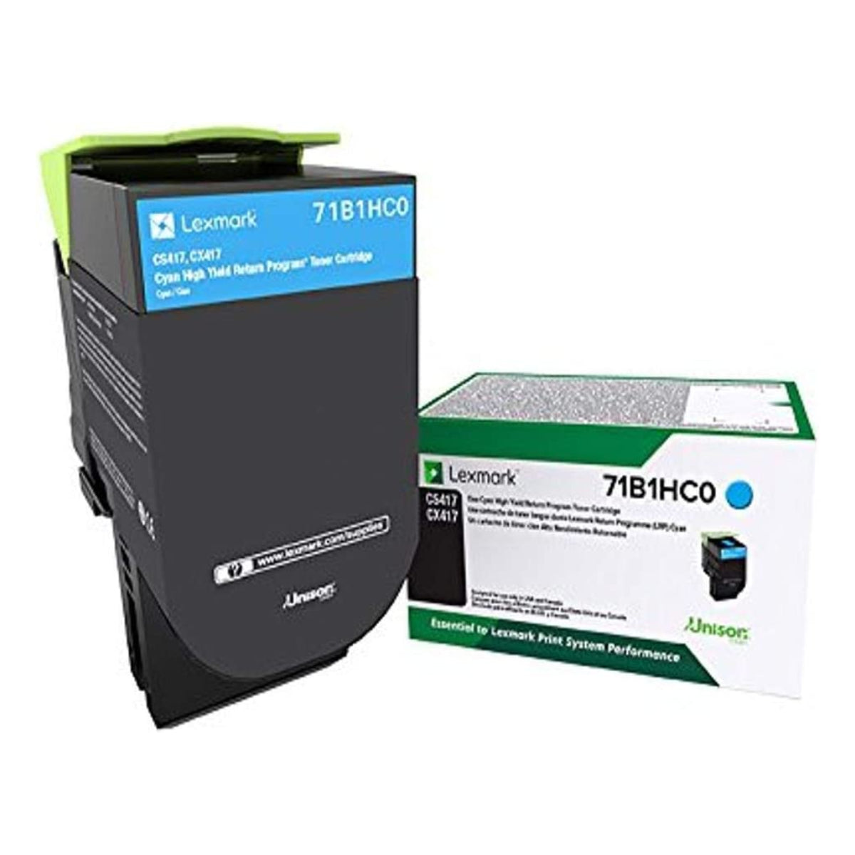 LEXMARK 71B1HC0 Cyan Original Toner Cartridge - Cartouches Certifiées