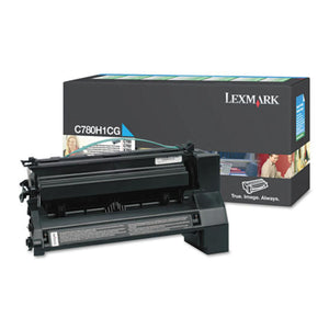 LEXMARK C780H1CG Cyan Original Toner Cartridge - Cartouches Certifiées
