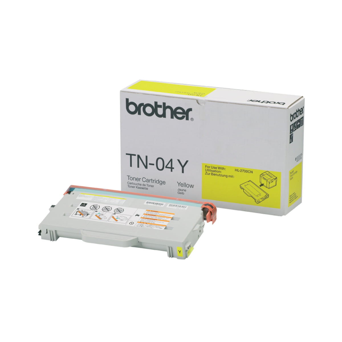 BROTHER TN-04Y Yellow Original Toner Cartridge - Cartouches Certifiées