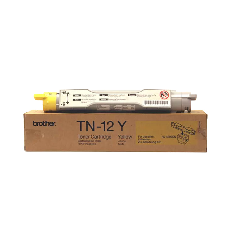BROTHER TN-12Y Yellow Original Toner Cartridge - Cartouches Certifiées