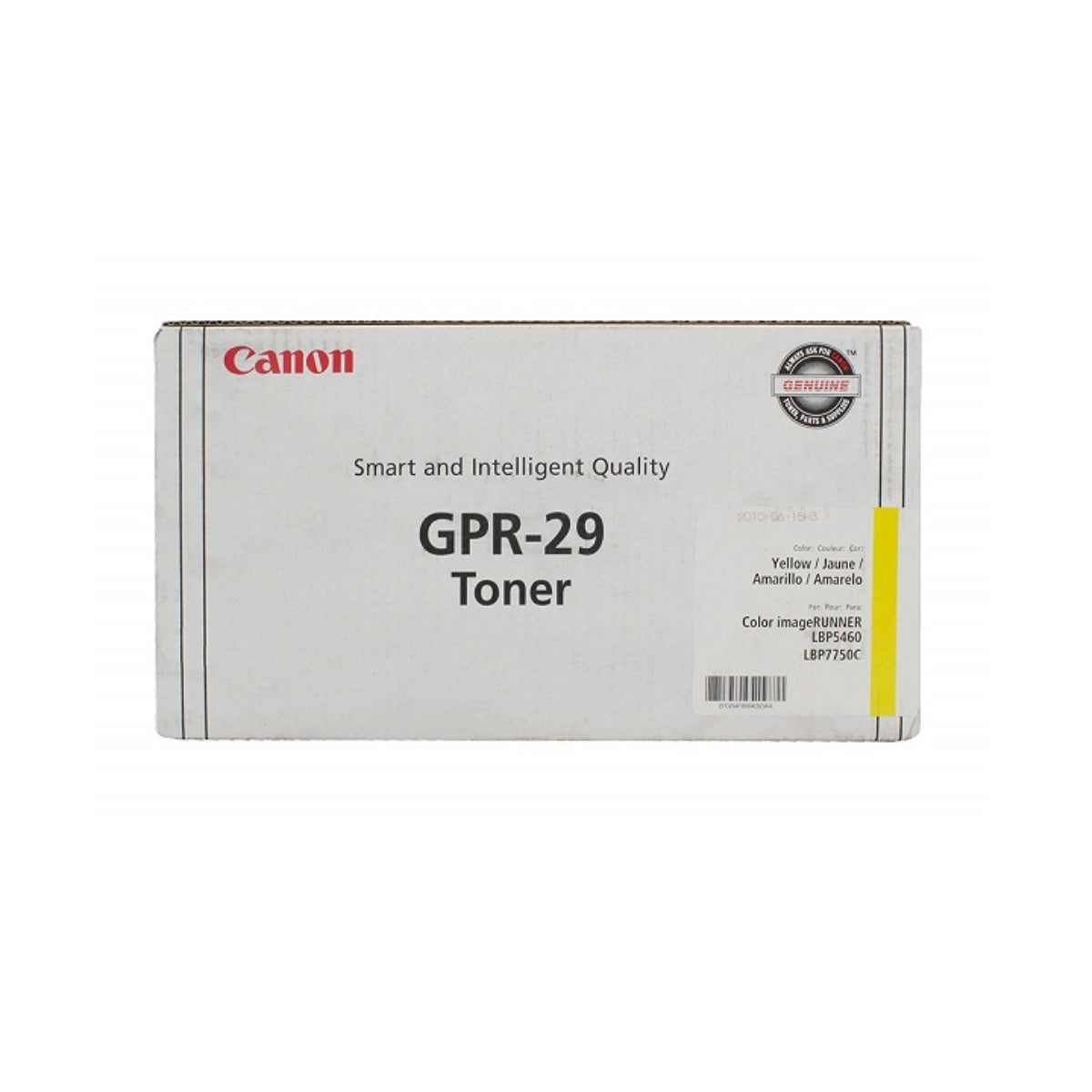 CANON GPR-29 (2641B004AA) Yellow Original Toner Cartridge - Cartouches Certifiées