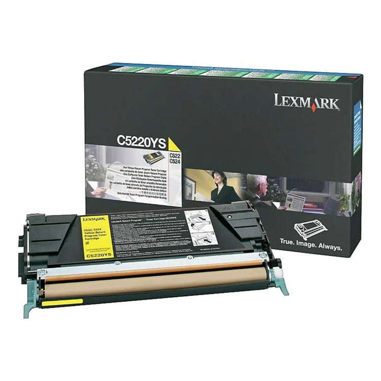 LEXMARK C5220YS Yellow Original Toner Cartridge - Cartouches Certifiées