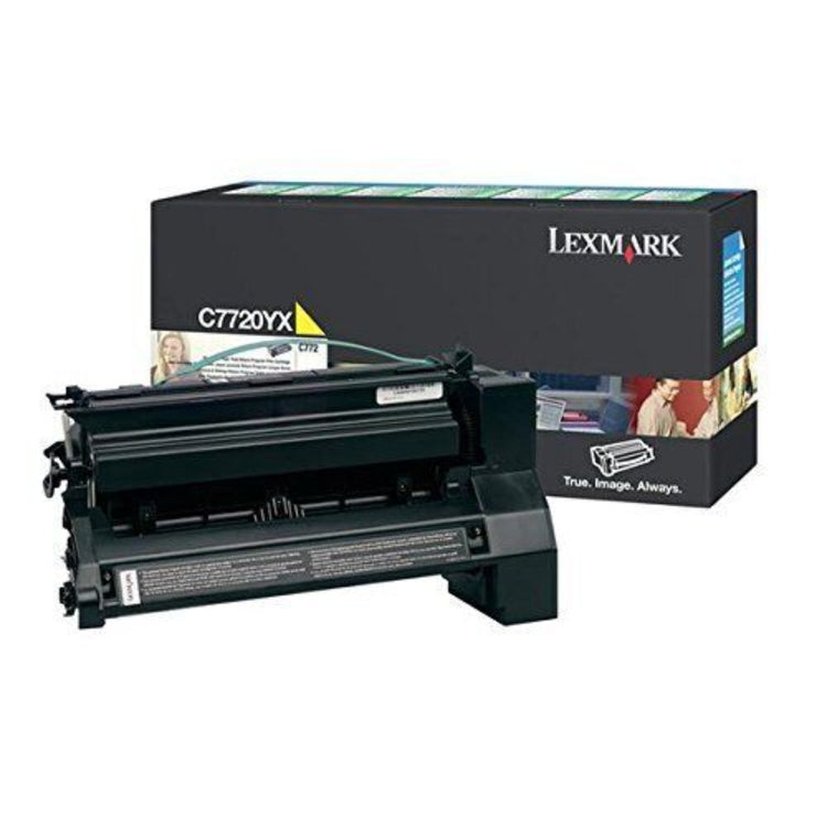 LEXMARK C7720YX Yellow Original Toner Cartridge - Cartouches Certifiées