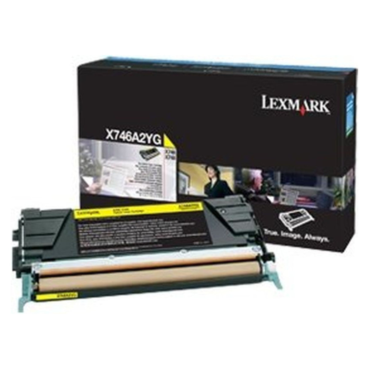 LEXMARK X746A1YG (X746A2YG) Yellow Original Toner Cartridge - Cartouches Certifiées