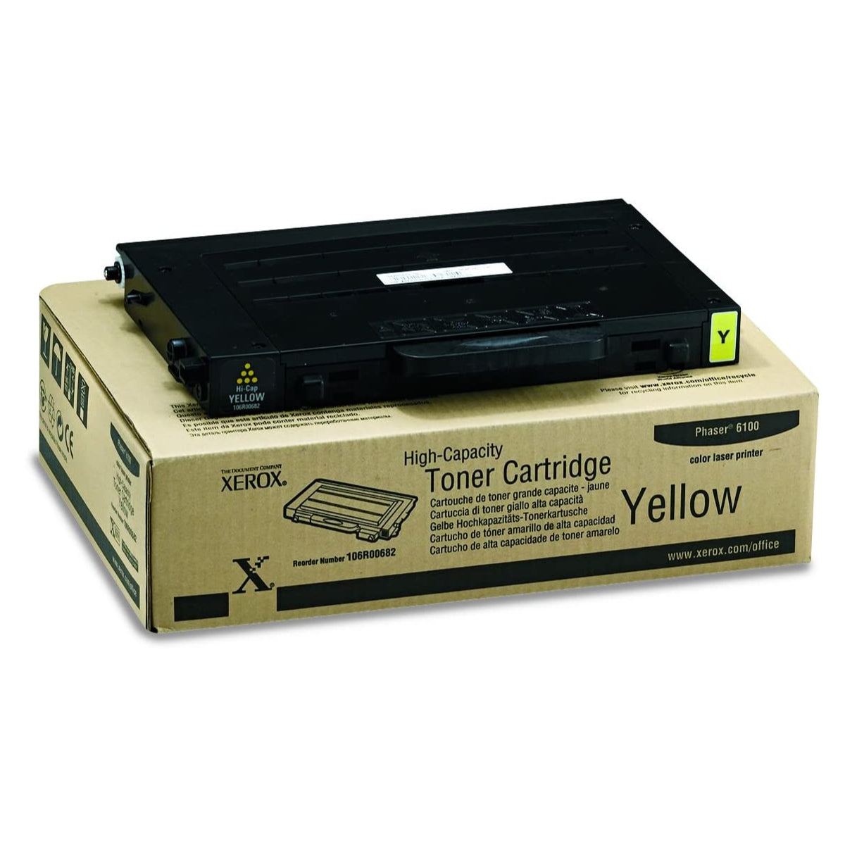 XEROX 106R00682 Yellow Original Toner Cartridge - Cartouches Certifiées