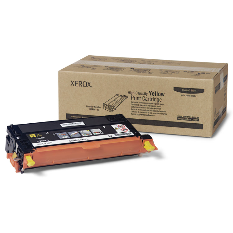 XEROX 113R00725 Yellow Original Toner Cartridge - Cartouches Certifiées
