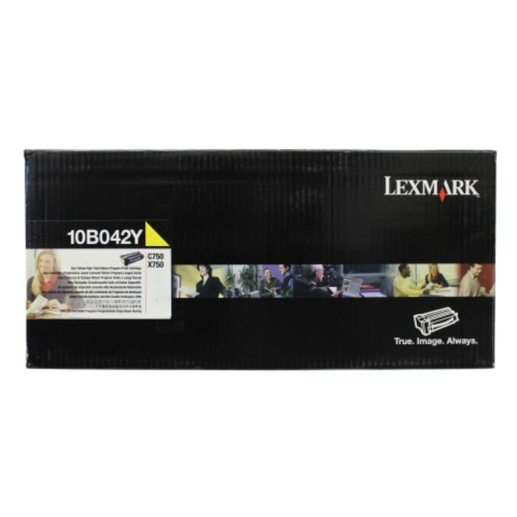 LEXMARK 10B042Y Yellow Original Toner Cartridge - Cartouches Certifiées
