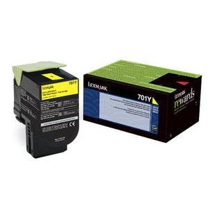 LEXMARK 70C10Y0 Yellow Original Toner Cartridge - Cartouches Certifiées