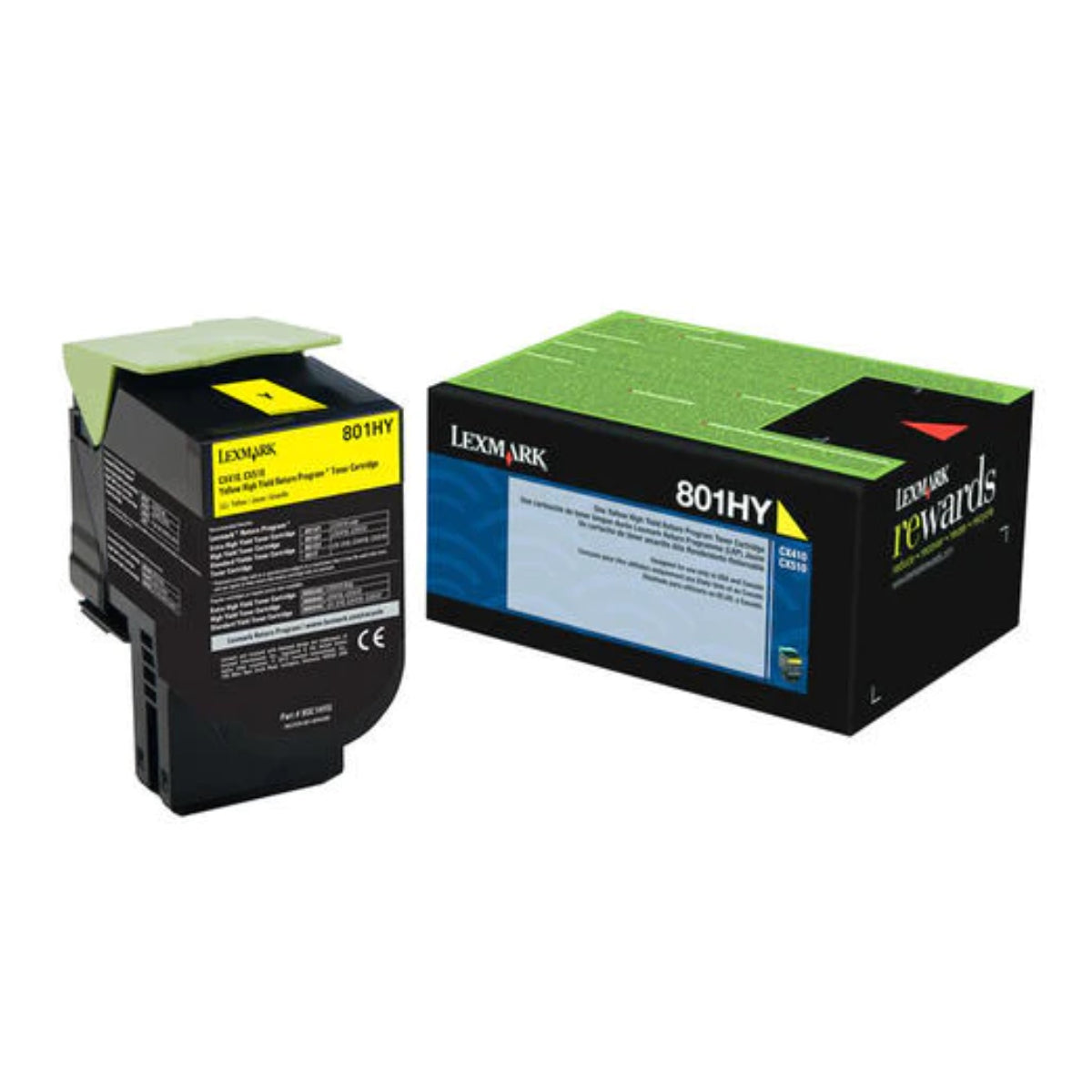 LEXMARK 80C1HY0 (80C0H40) Yellow Original Toner Cartridge - Cartouches Certifiées
