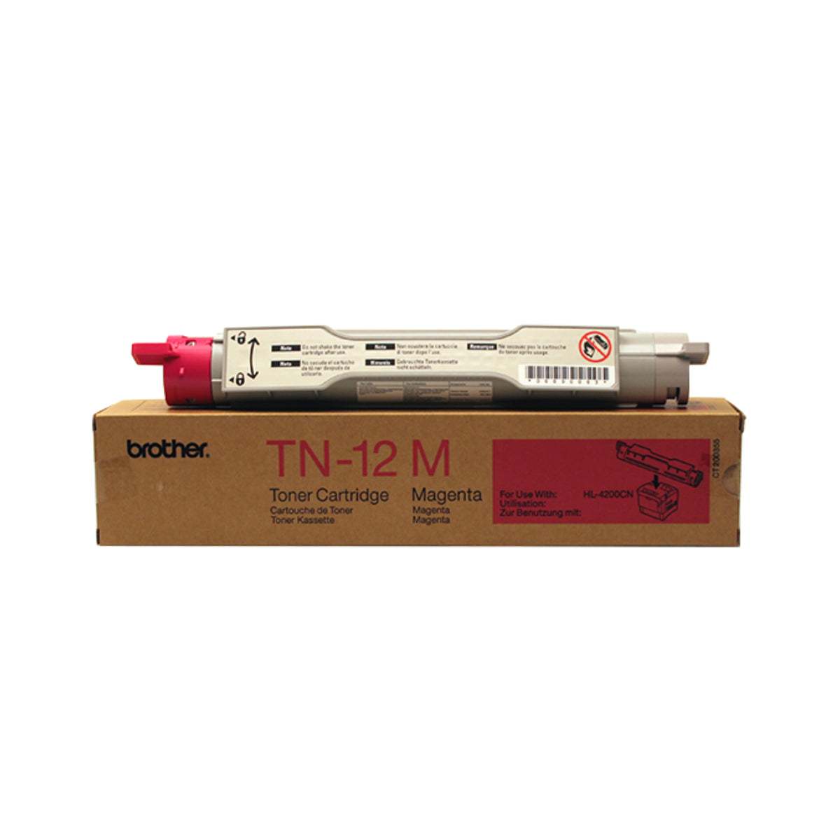 BROTHER TN-12M Magenta Original Toner Cartridge - Cartouches Certifiées