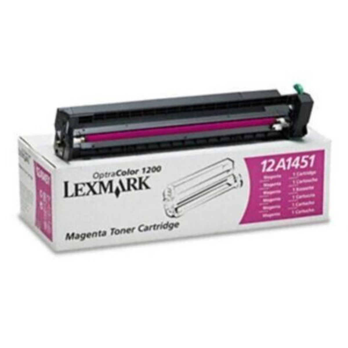 LEXMARK 12A1451 Magenta Original Toner Cartridge - Cartouches Certifiées