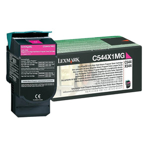 LEXMARK C544X1MG Magenta Original Toner Cartridge - Cartouches Certifiées