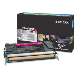 LEXMARK C746A1MG (C746A2MG) Magenta Original Toner Cartridge - Cartouches Certifiées