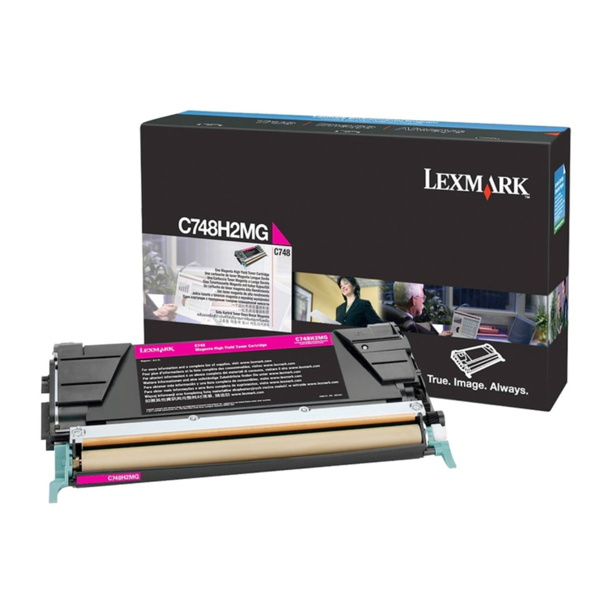 LEXMARK C748H2MG Magenta Original Toner Cartridge - Cartouches Certifiées