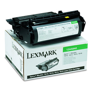 LEXMARK 12A5840 Black Original Toner Cartridge - Cartouches Certifiées