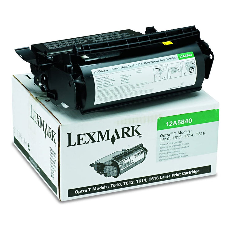 LEXMARK 12A5840 Black Original Toner Cartridge - Cartouches Certifiées