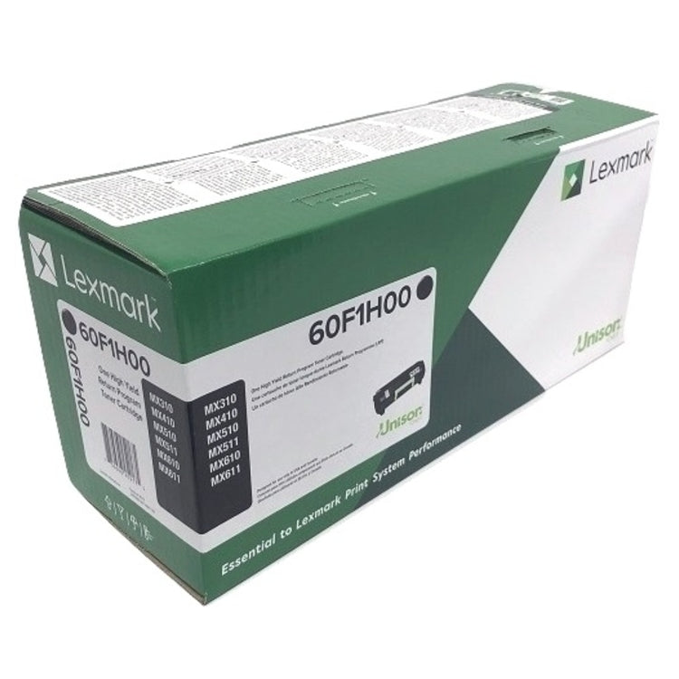 LEXMARK 60F1H00 Black Original Toner Cartridge - Cartouches Certifiées