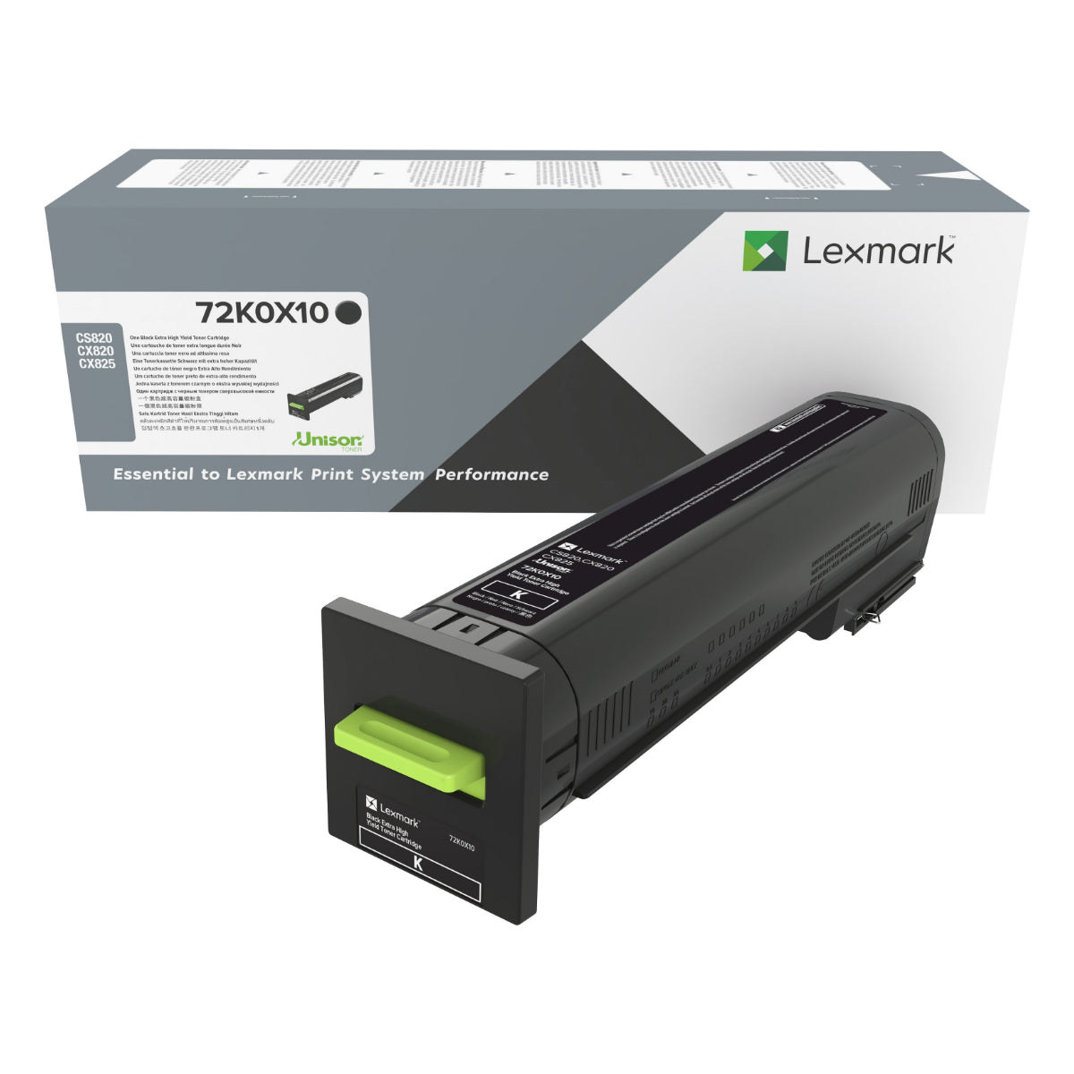 LEXMARK 72K0X10 Black Original Toner Cartridge - Cartouches Certifiées