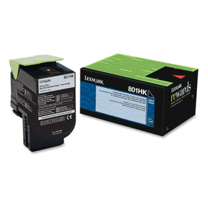 LEXMARK 80C1HK0 (80C0H10) Black Original Toner Cartridge - Cartouches Certifiées