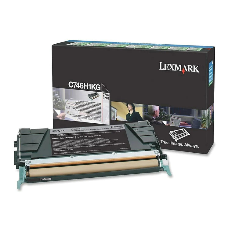 LEXMARK C746H1KG (C746H2KG) Black Original Toner Cartridge - Cartouches Certifiées