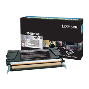 LEXMARK X746H1KG (X746H2KG) Black Original Toner Cartridge - Cartouches Certifiées